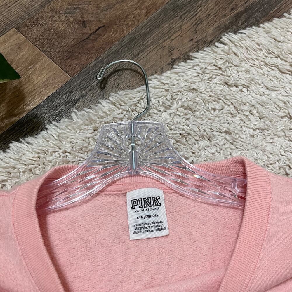 Victoria's Secret PINK Size Large Oversized Dolman Pullover Sweatshirt - Picture 2 of 5